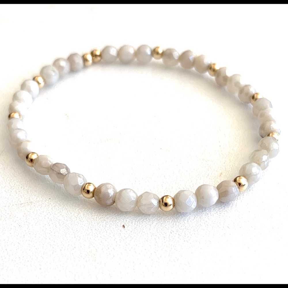 Silveright in 14 karat gold bracelet